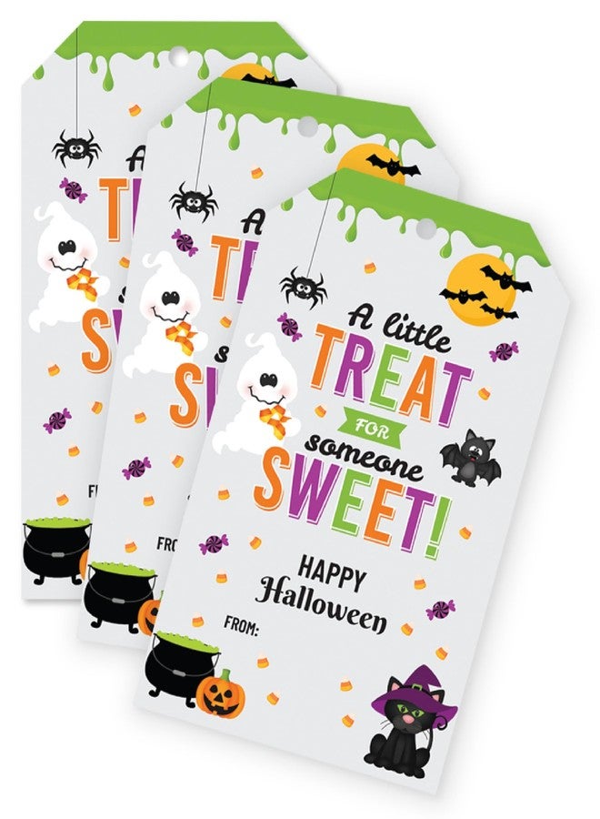 Pink Pixie Studio 25 Halloween Treat Food Gift Tags Kids or Adults Party Favors- Holiday Fun Labels for Cookies Candy or Gifts Made in The USA - Image 1